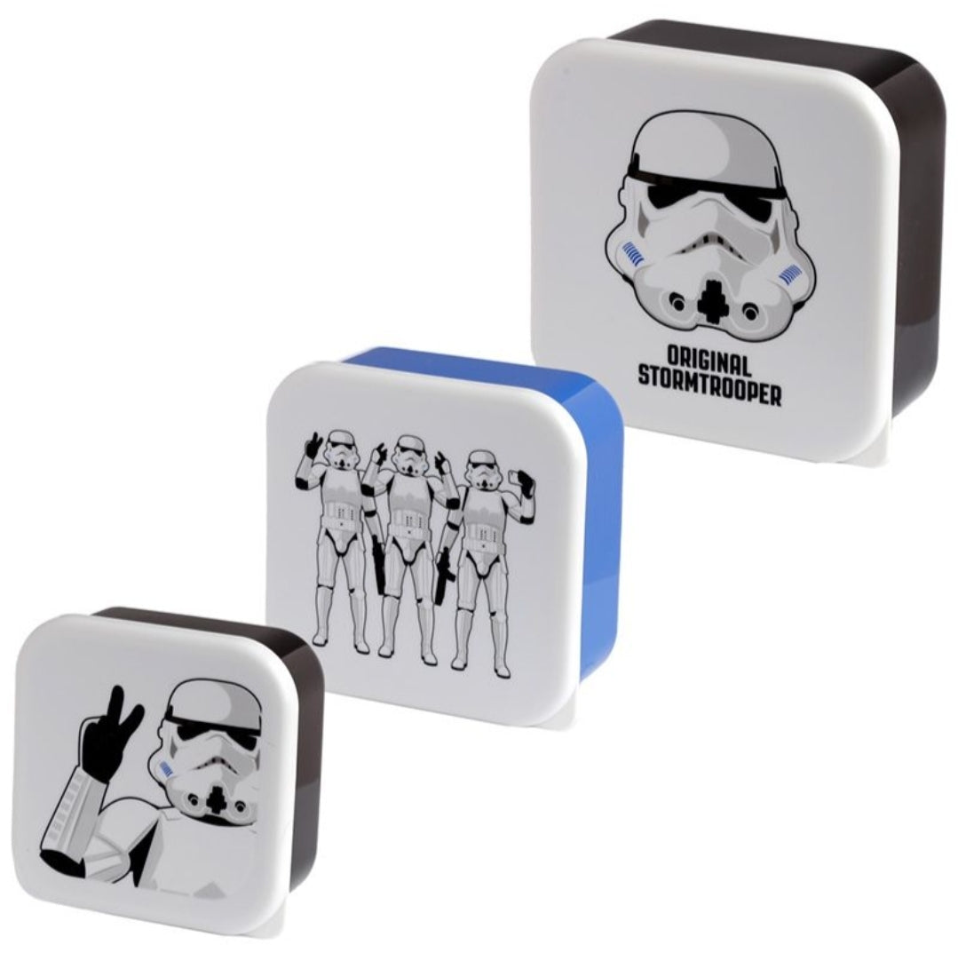 Conjunto de 3 Caixas Lancheiras Stormtrooper