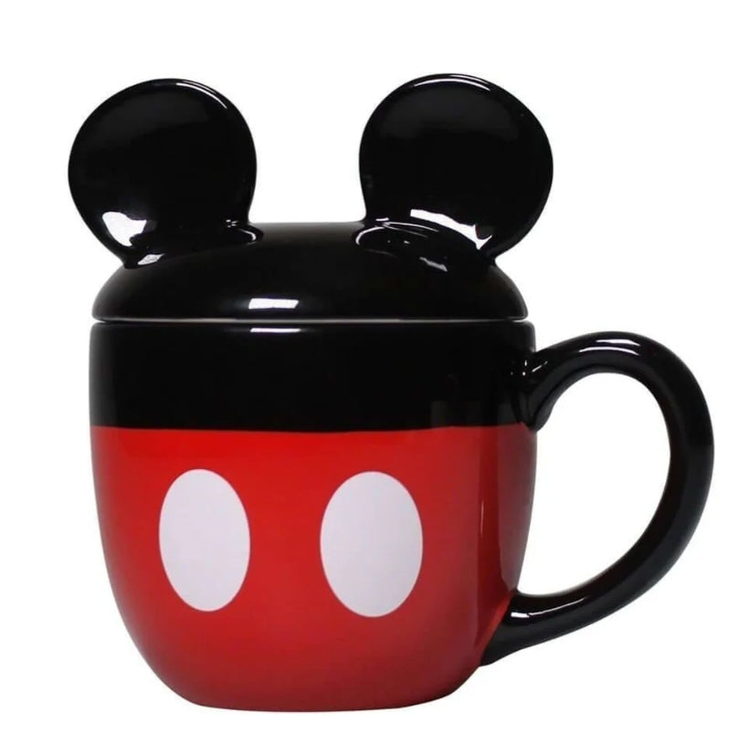 Caneca com Tampa 3D Mickey 425ml
