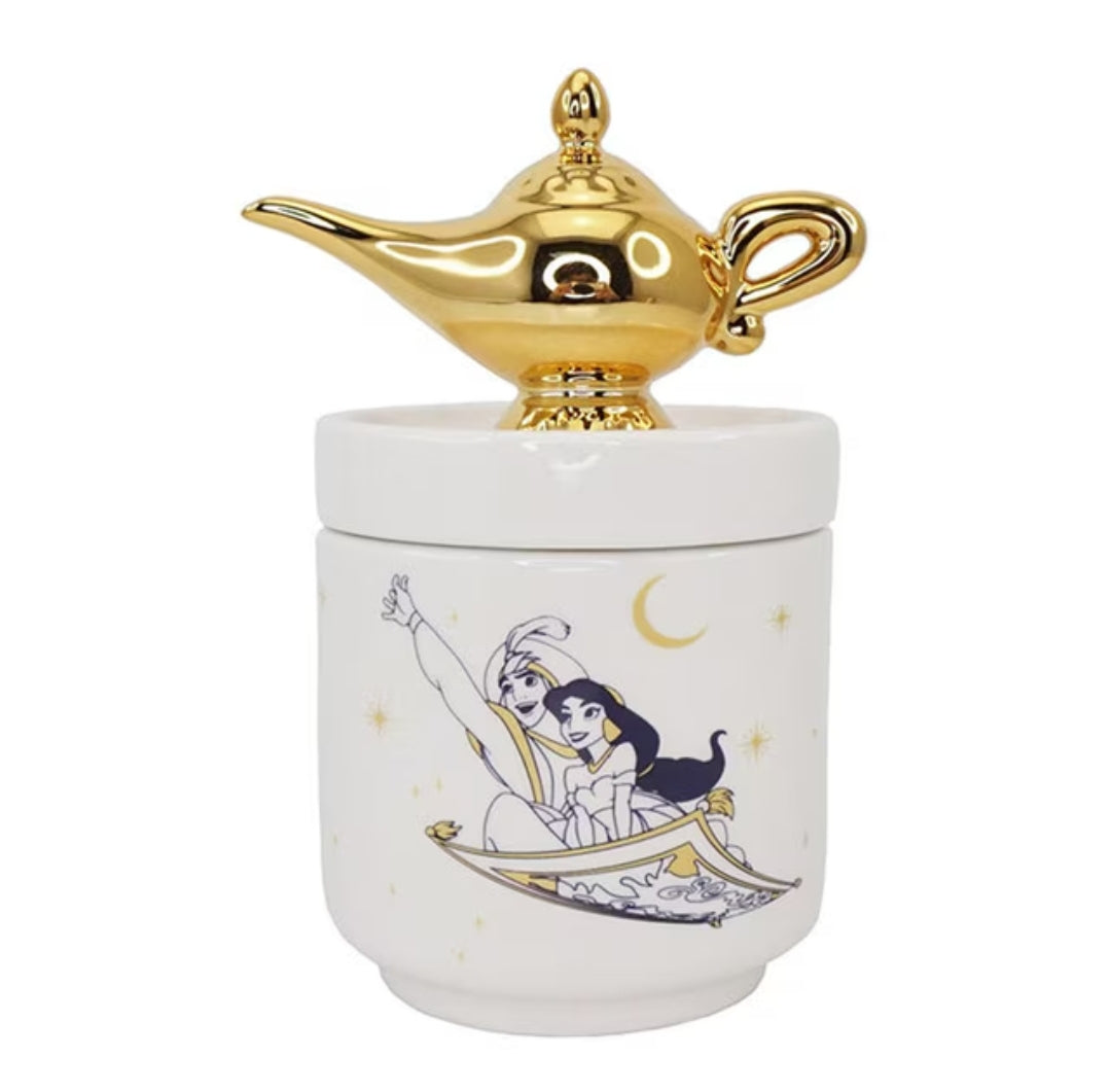 Caixa Cerâmica Com Tampa Lâmpada Aladin