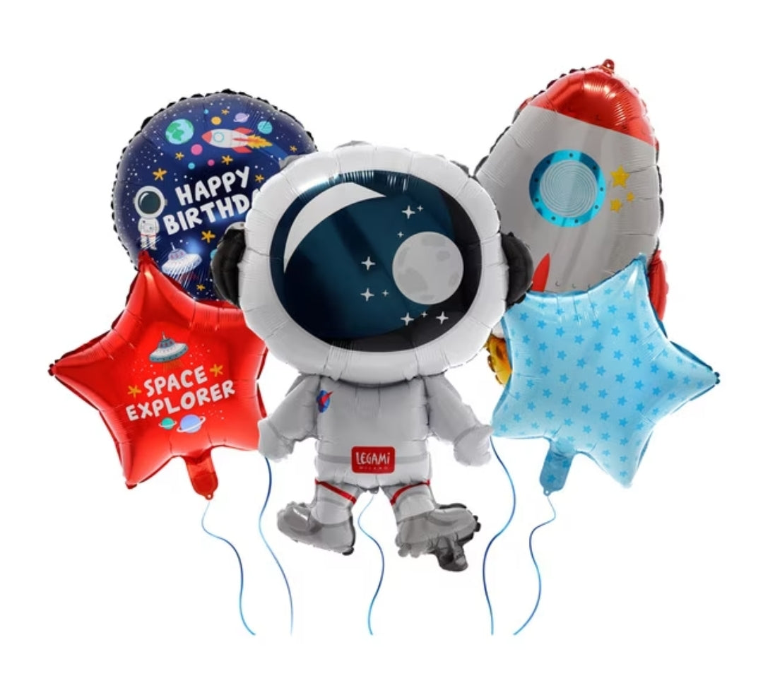 Conjunto de 5 Balões Espaço