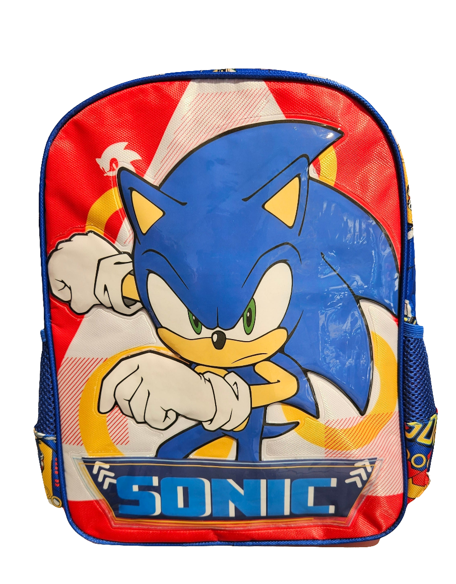 Mochila Escolar Sonic 39cm