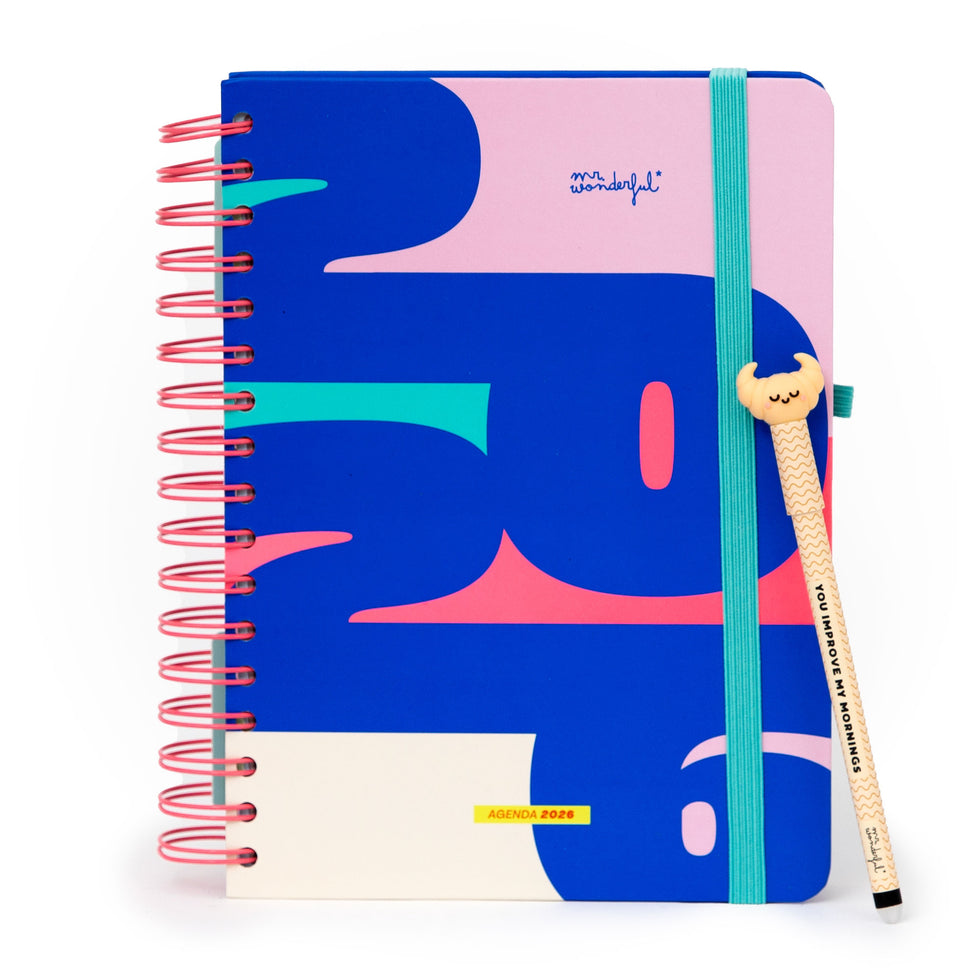 Agenda Diária Mr.Wonderful 2026 - Quando uma porta se fecha, abre-se esta agenda - Com Caneta Exclusiva
