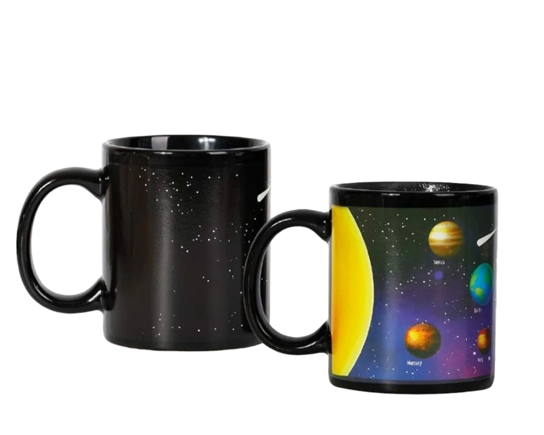 Caneca Sistema Solar Troca Cor Quente e Frio