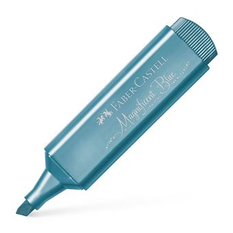 Sublinhador Metálico Azul Magnífico com Glitter Faber-Castell