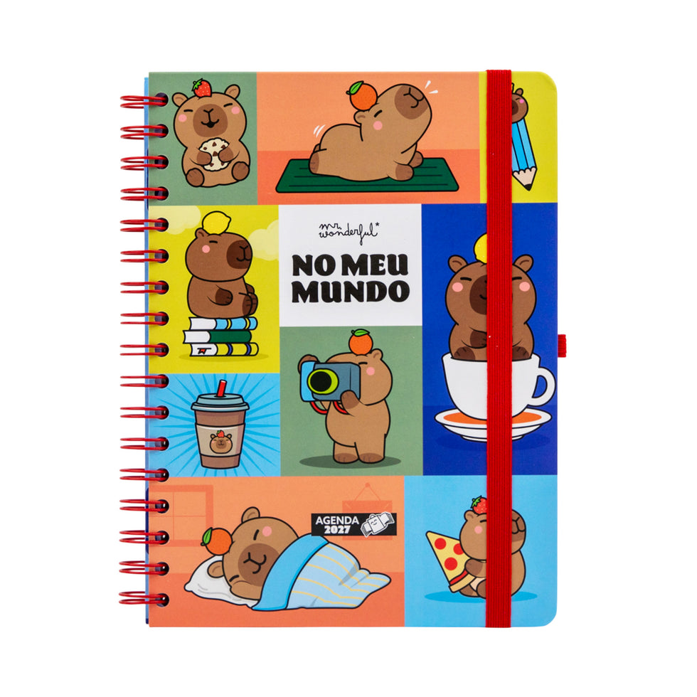 Agenda Semanal 2027 Mr.Wonderful "No Meu Mundo"