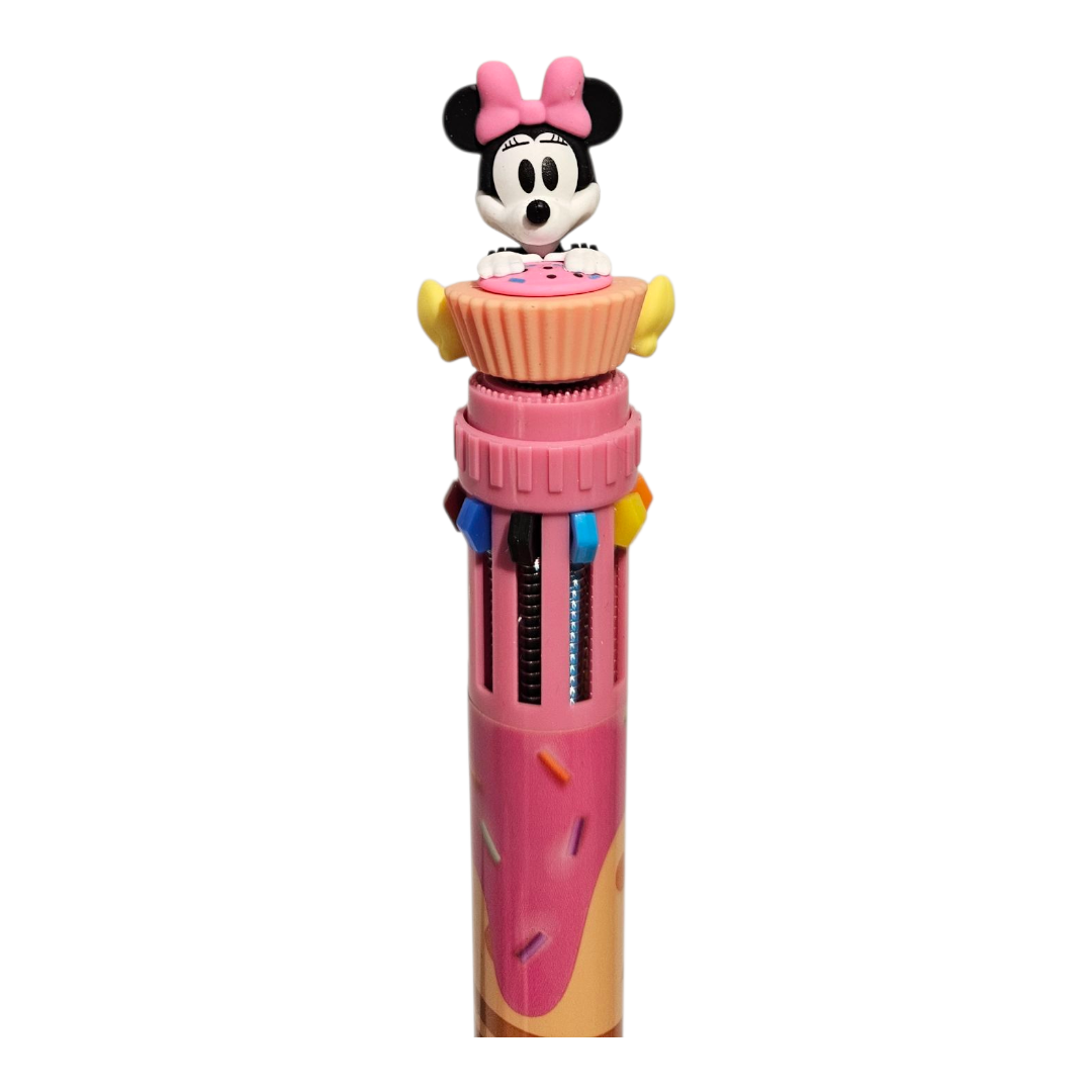 Caneta 10 Cores Minnie que Topo Roda
