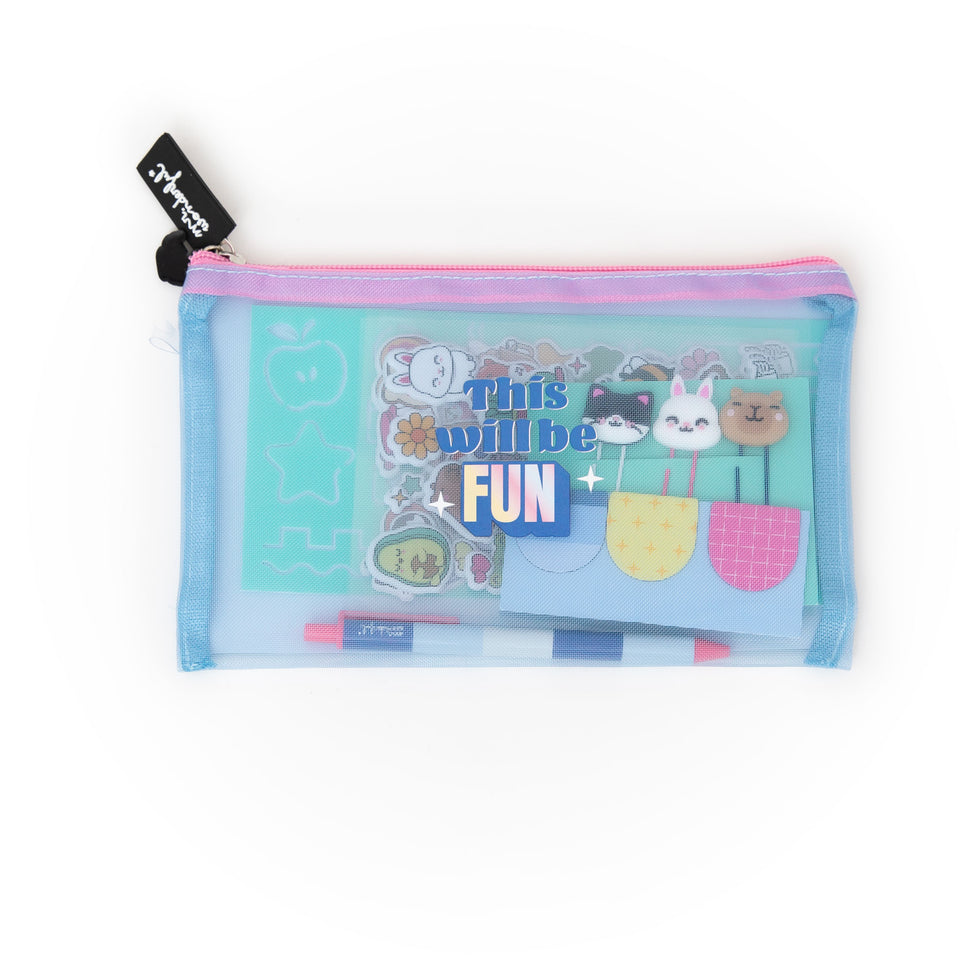 Estojo com Kit para Personalizar Caderno/Agenda - Mr.Wonderful
