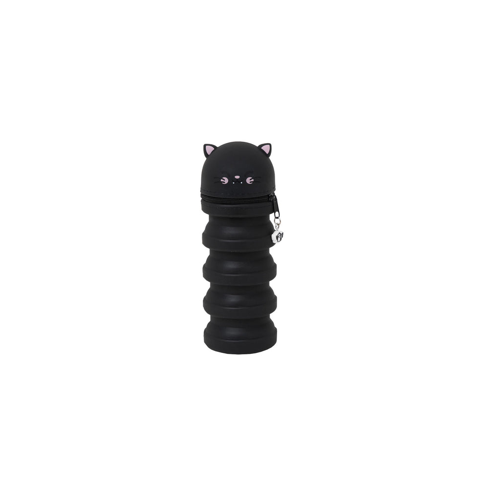Estojo Extensível Silicone Gato Preto Mr.Wonderful