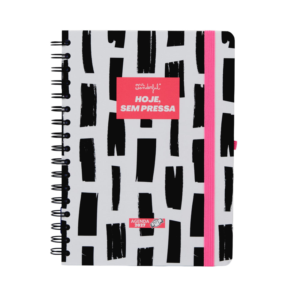 Agenda Semanal 2027 Mr.Wonderful "Hoje Sem Pressa"