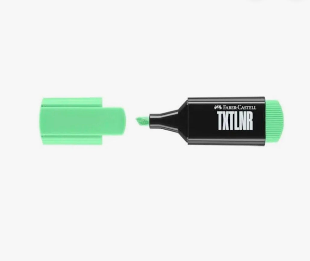 Mini Sublinhador Verde Pastel Faber-Castell