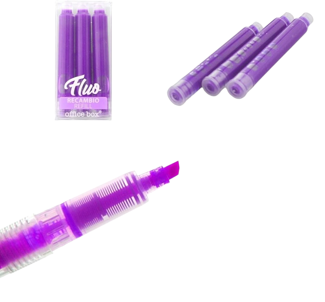 Sublinhador Recarregável Lilás Office Box