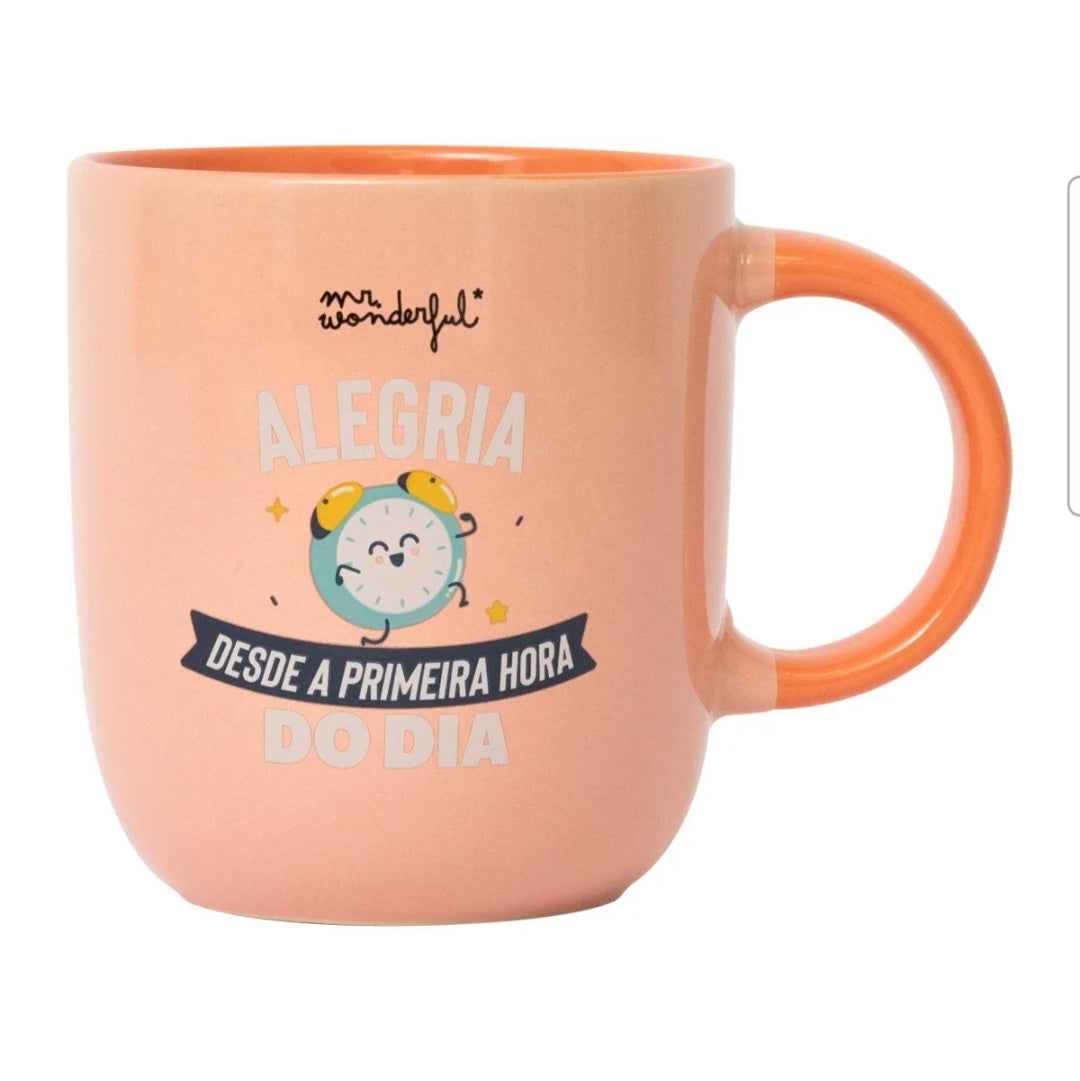 Caneca mr.Wonderful Alegria Desde a Primeira Hora do Dia