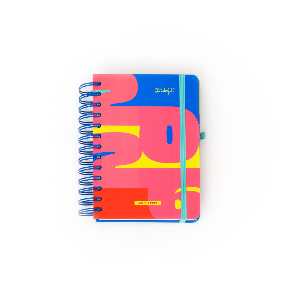 Agenda Mr.Wonderful Pequena 2026 Diária - Quando uma porta se fecha, abre-se esta agenda