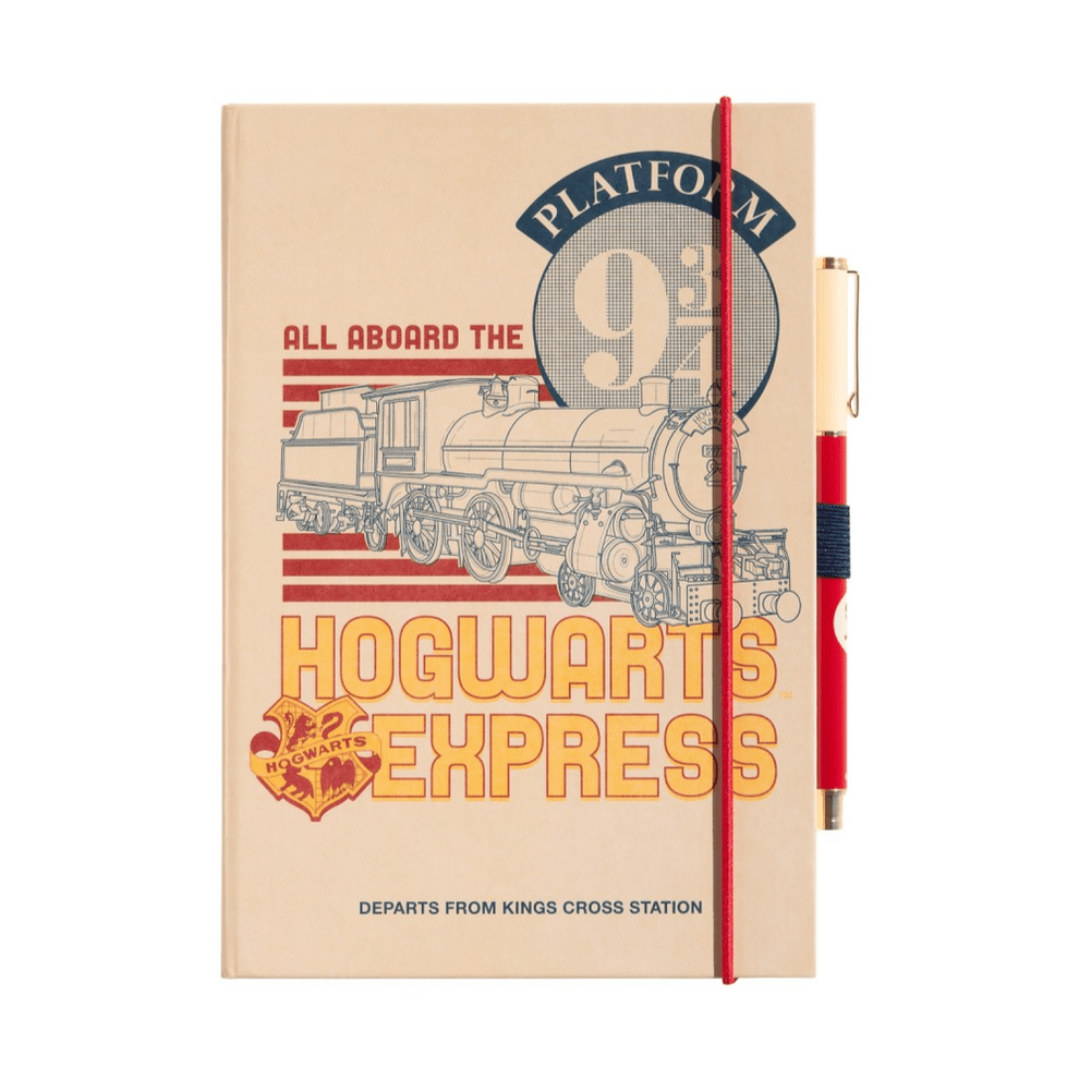 Caderno A5 Premium com Caneta Plataforma Harry Potter