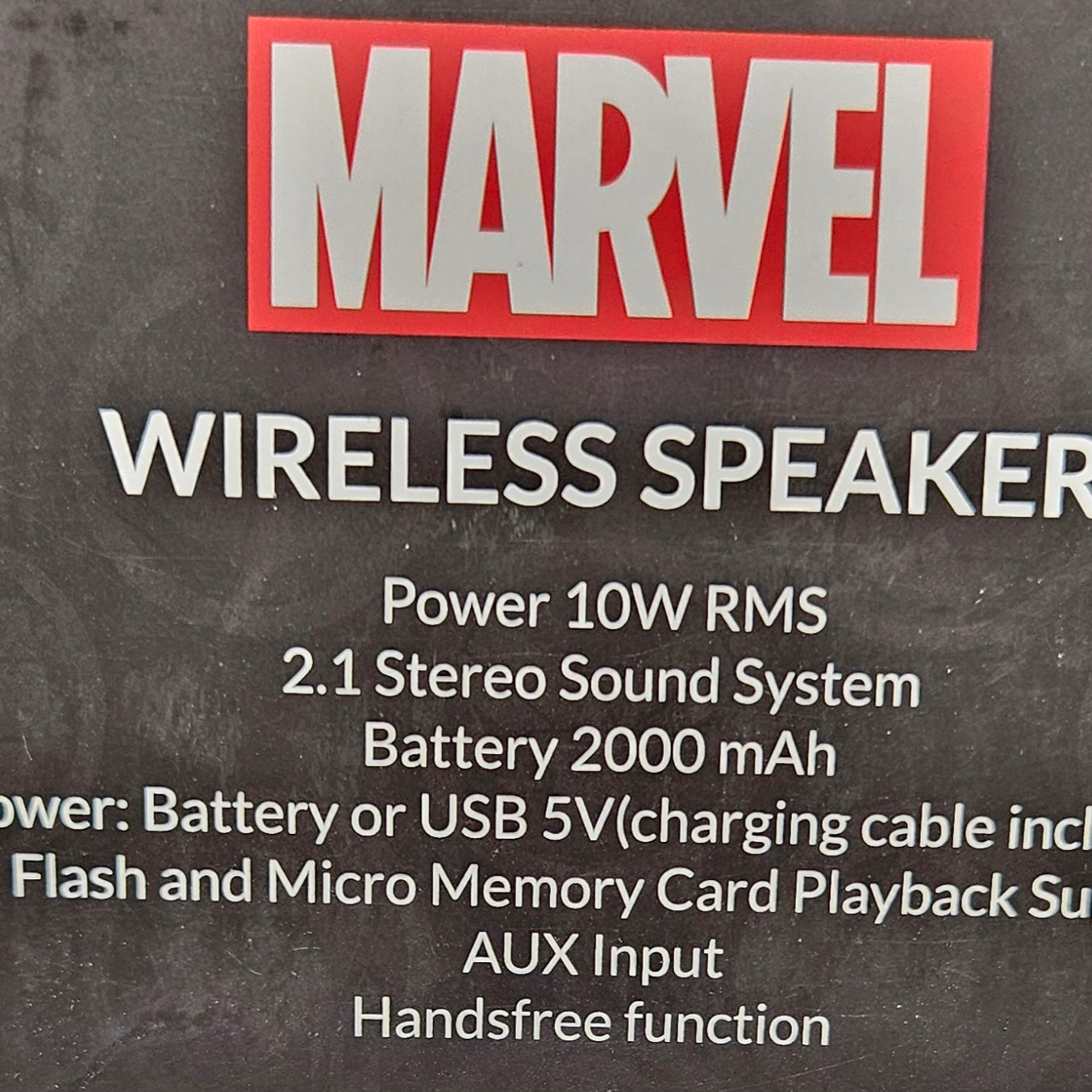 Coluna Portátil Wireless Marvel