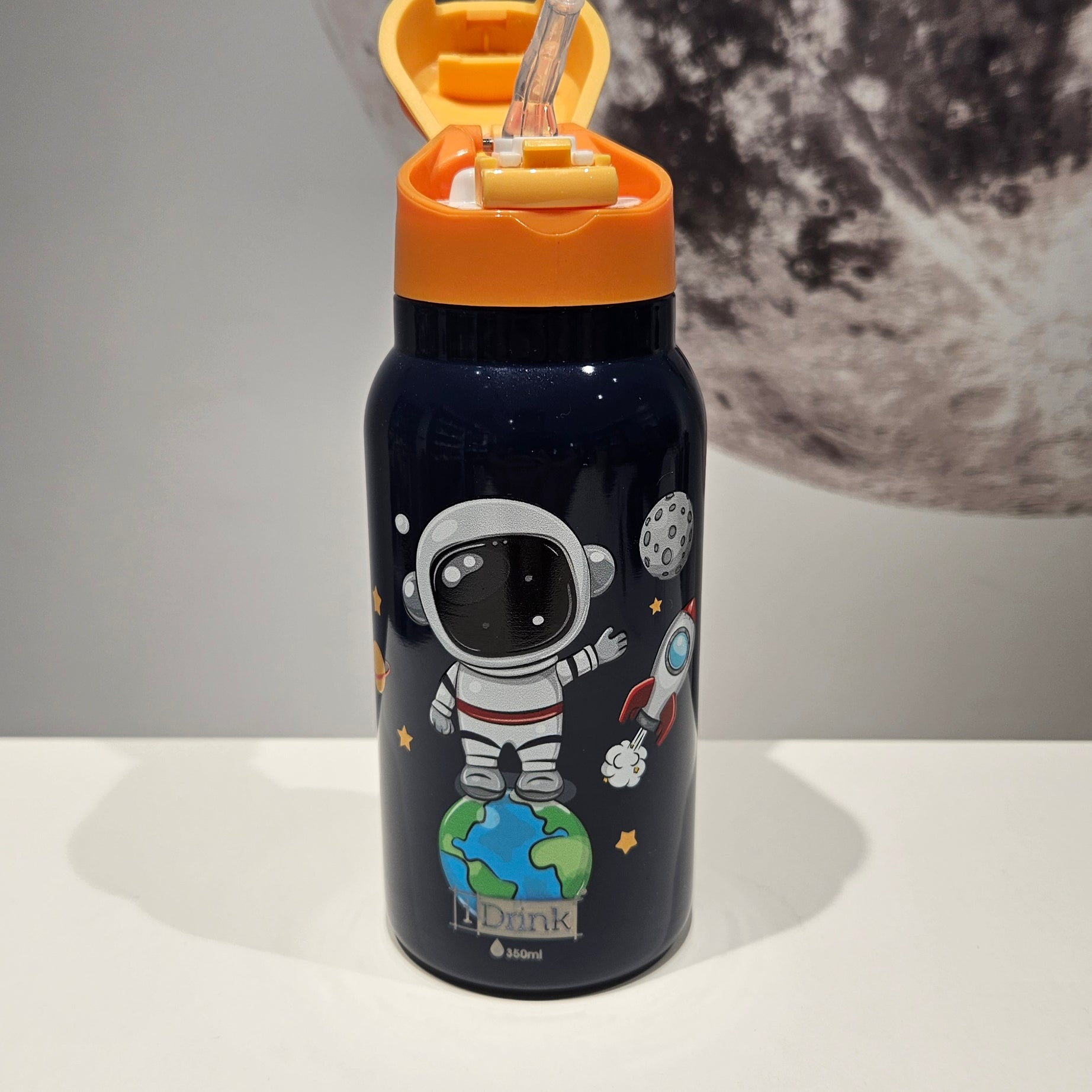 Garrafa Térmica com Palhinha Espaço 350ml