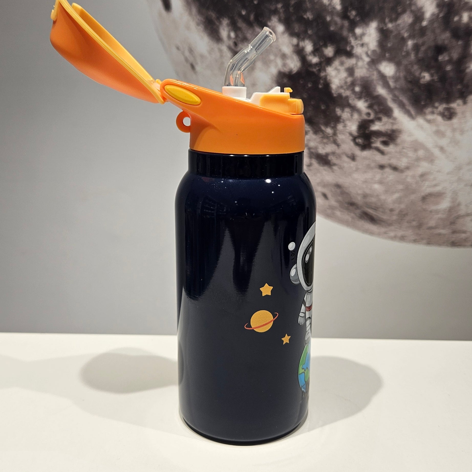 Garrafa Térmica com Palhinha Espaço 350ml