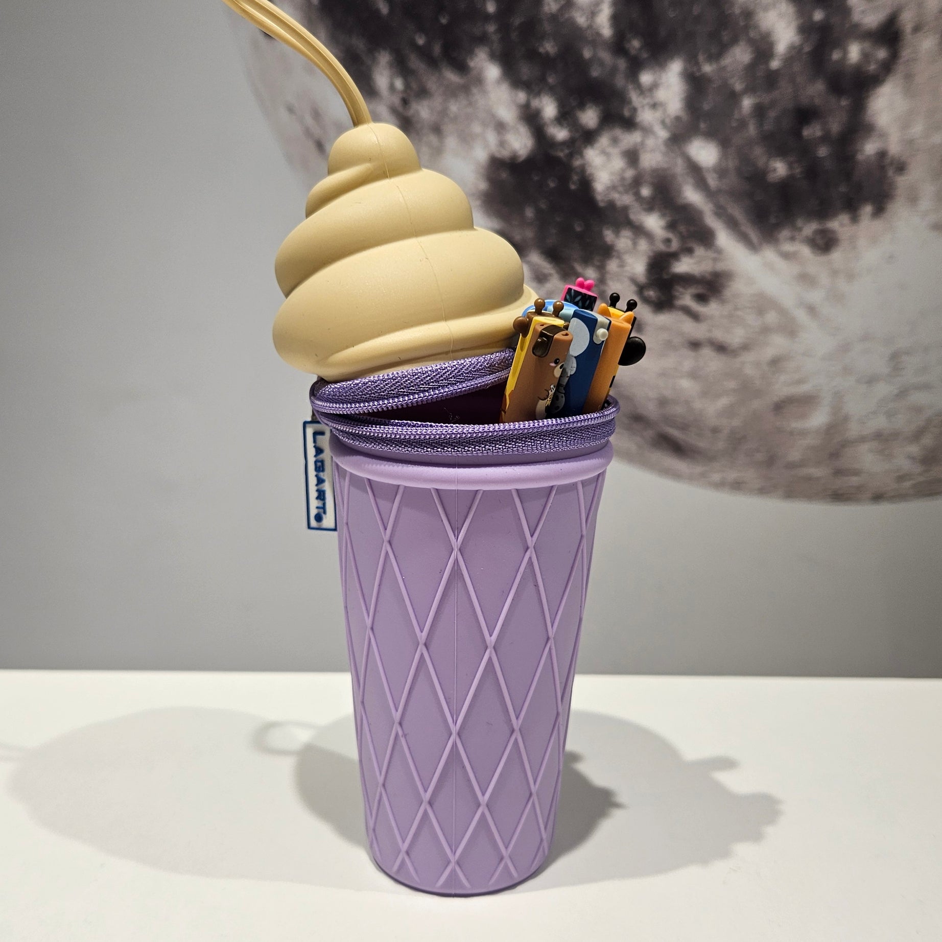 Estojo Silicone Gelado Base Lilás