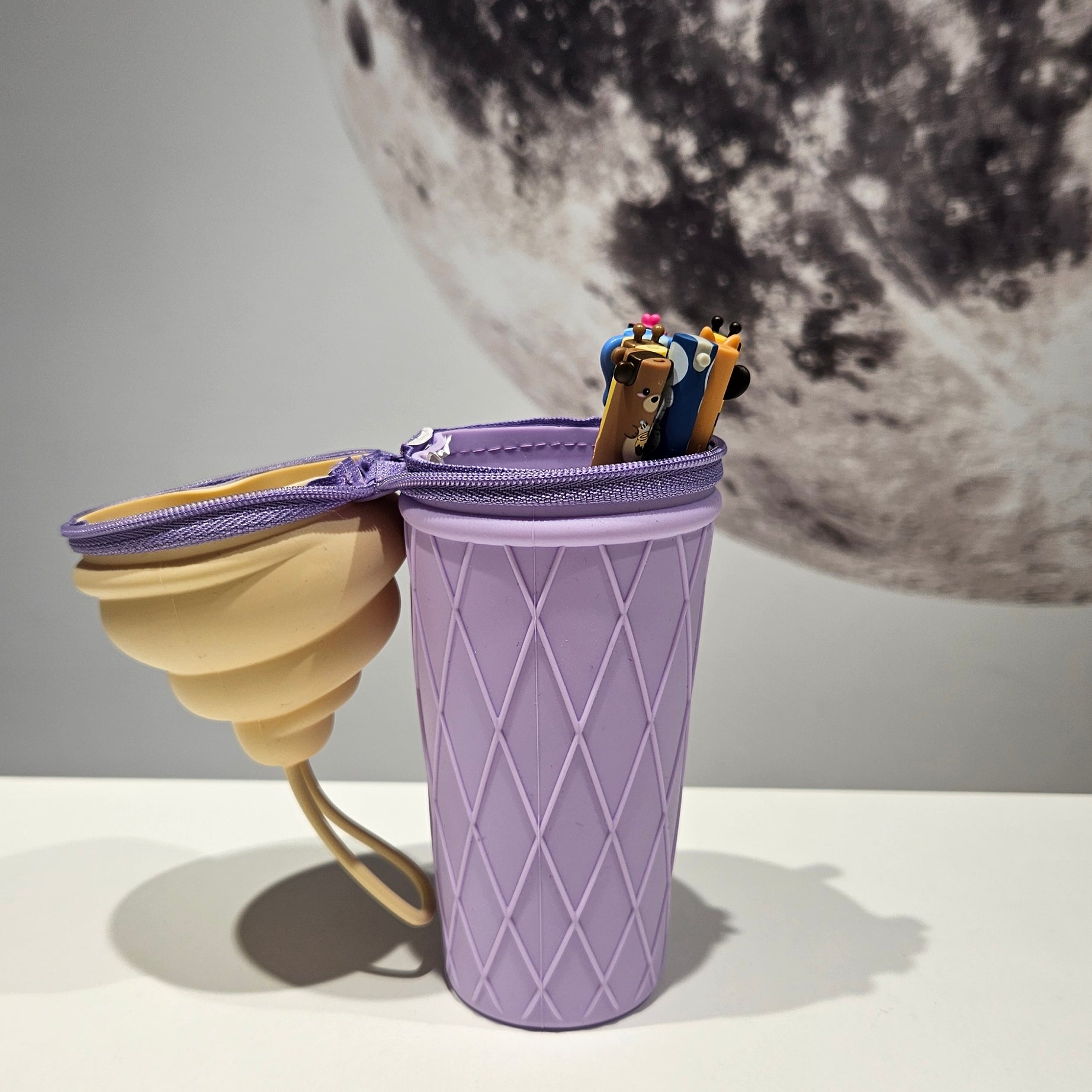 Estojo Silicone Gelado Base Lilás