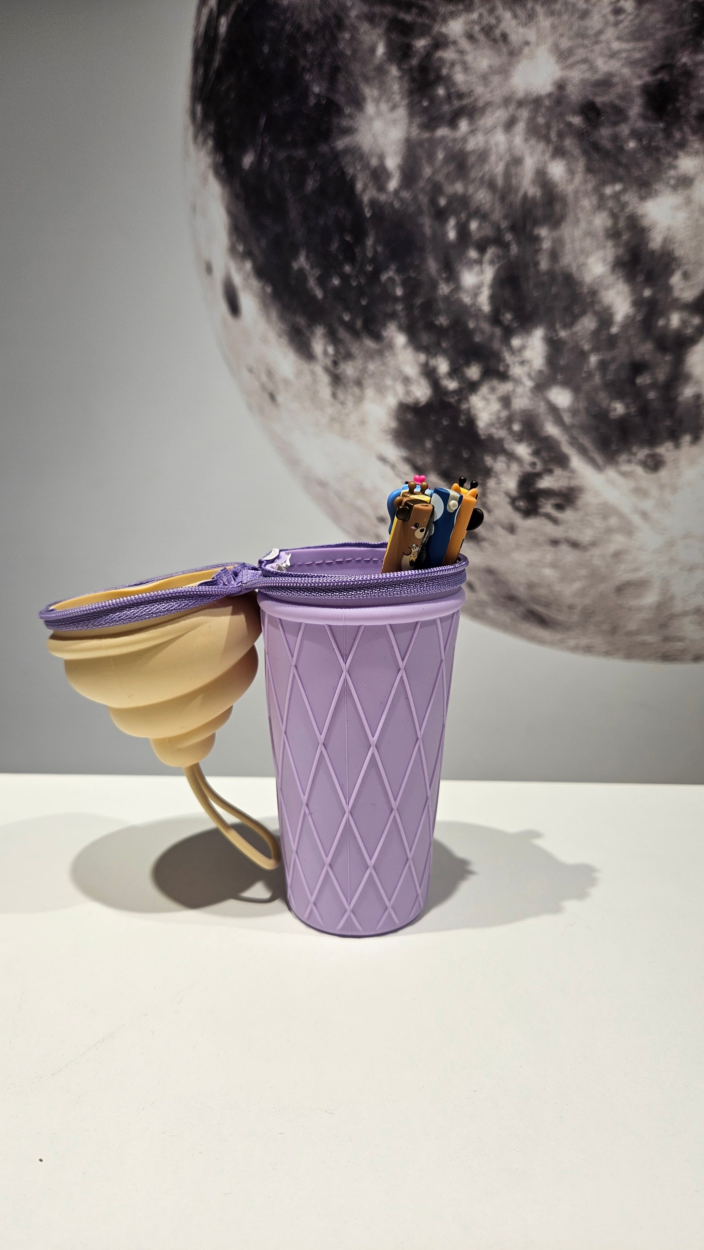 Estojo Silicone Gelado Base Lilás