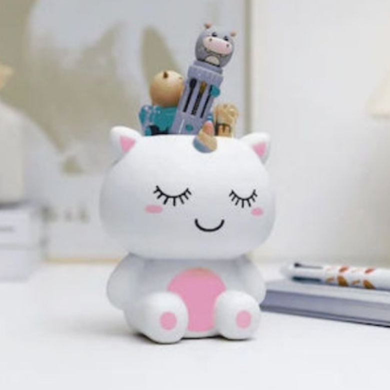 Copo de Secretária Unicórnio 3D