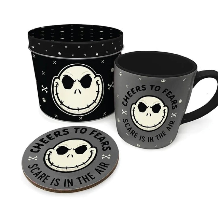 Conjunto de Caneca, Base e Caixa The NightMare Before Christmas