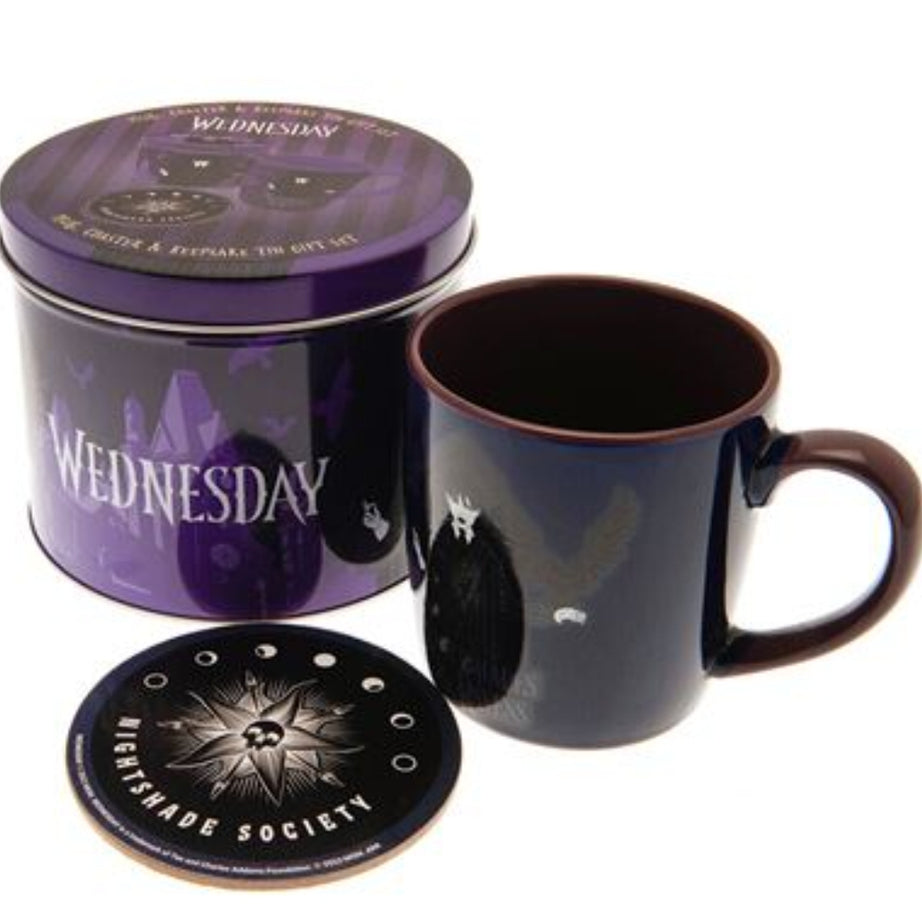 Conjunto Caixa + Caneca + Base Wednesday