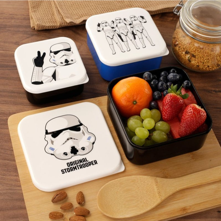 Conjunto de 3 Caixas Lancheiras Stormtrooper