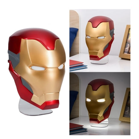 Lâmpada Máscara Homem de Ferro - Marvel com Suporte de Pé ou Parede