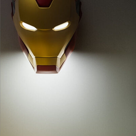 Lâmpada Máscara Homem de Ferro - Marvel com Suporte de Pé ou Parede