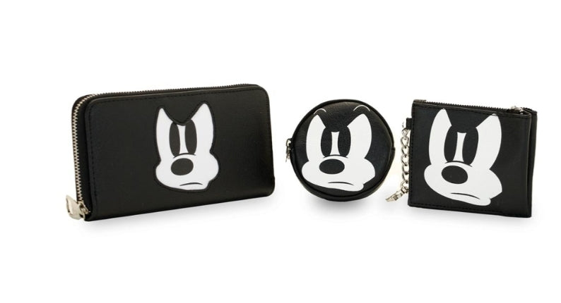 Conjunto Carteira + Porta Moedas + Porta Documentos com Corrente Adaptável - Angry Mickey