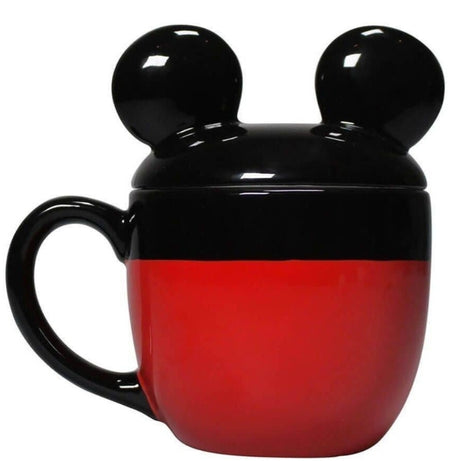 Caneca com Tampa 3D Mickey 425ml