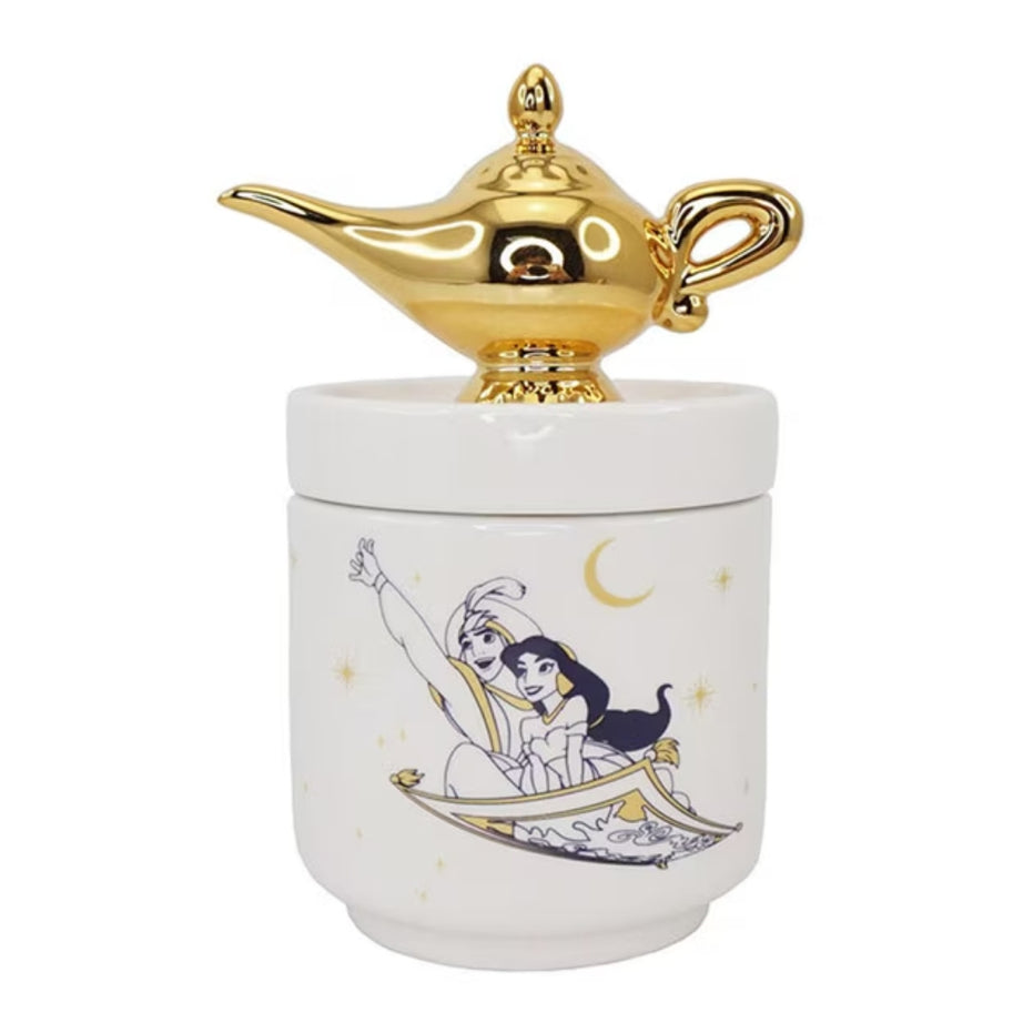 Caixa Cerâmica Com Tampa Lâmpada Aladin