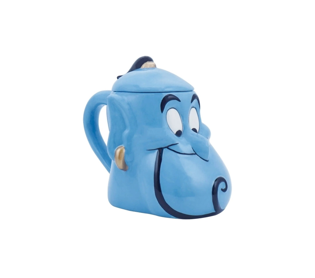 Caneca com Tampa 3D Génio Aladdin