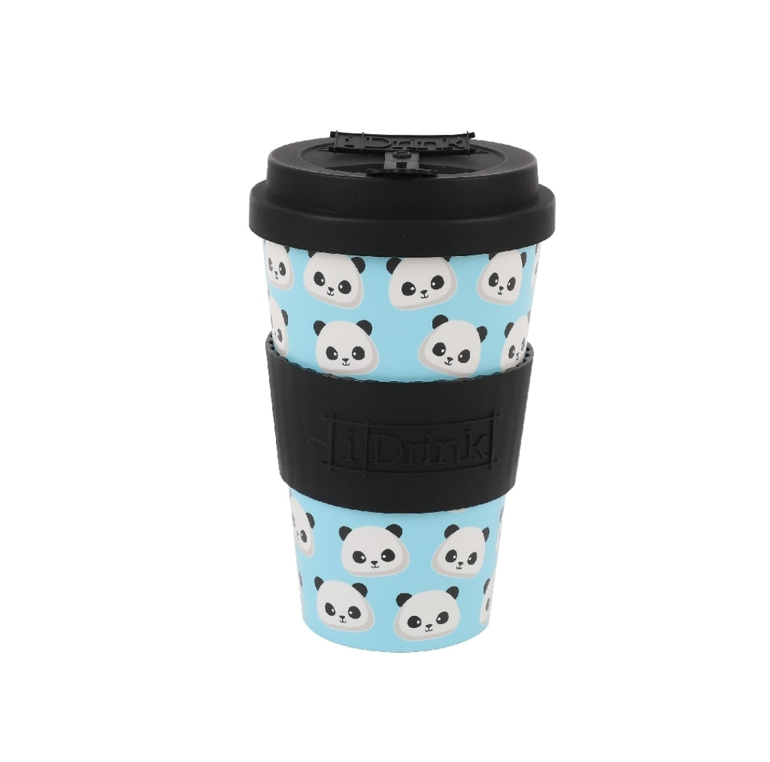 Copo Café Viagem Grande com Tampa 435ml - Pandas