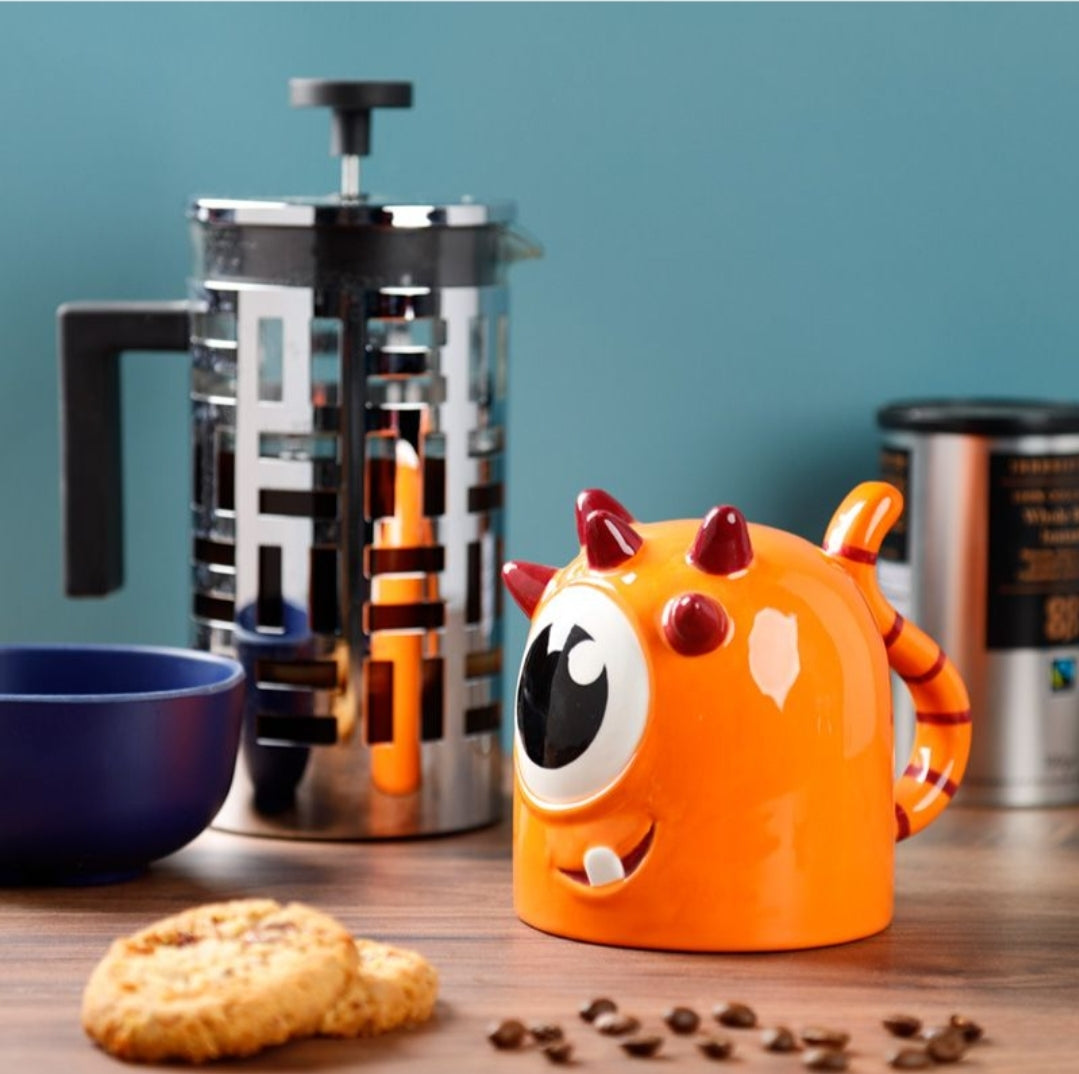 Caneca Reversível Monstro Laranja