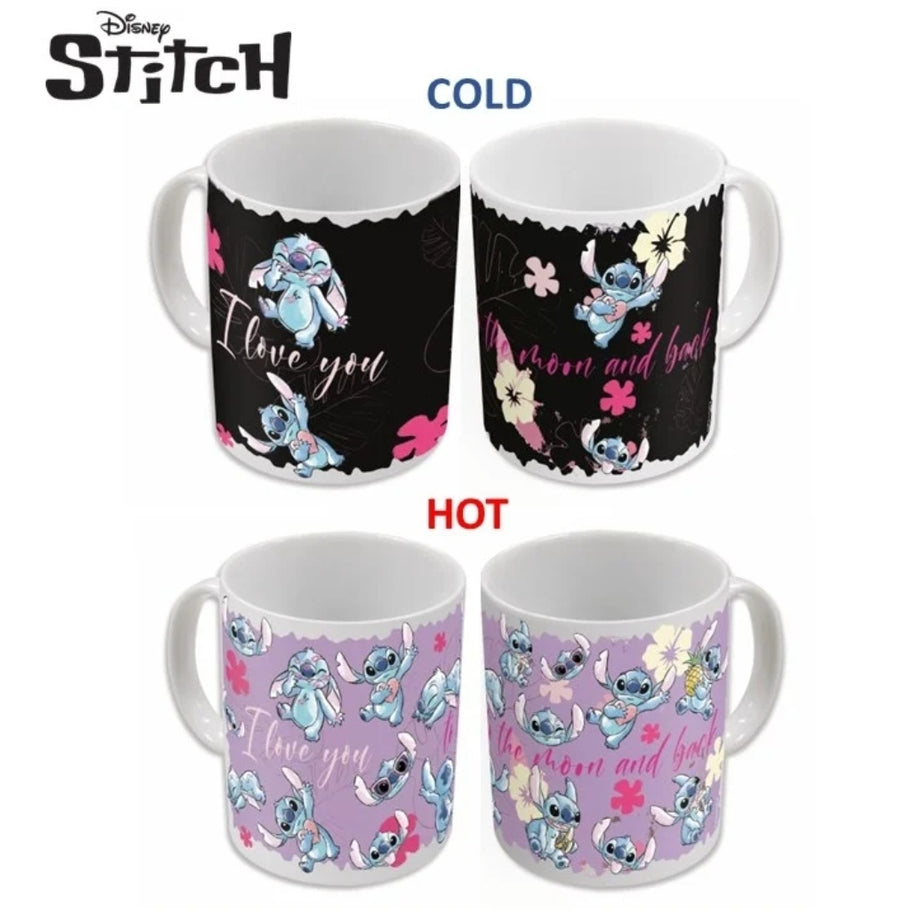 Caneca Stitch Troca Cor Com o Quente e Frio