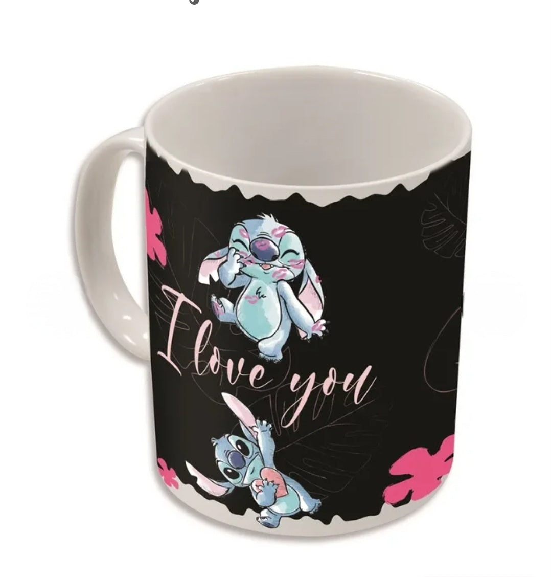 Caneca Stitch Troca Cor Com o Quente e Frio