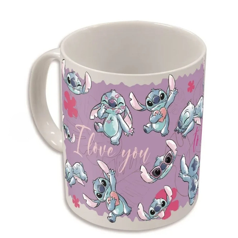 Caneca Stitch Troca Cor Com o Quente e Frio