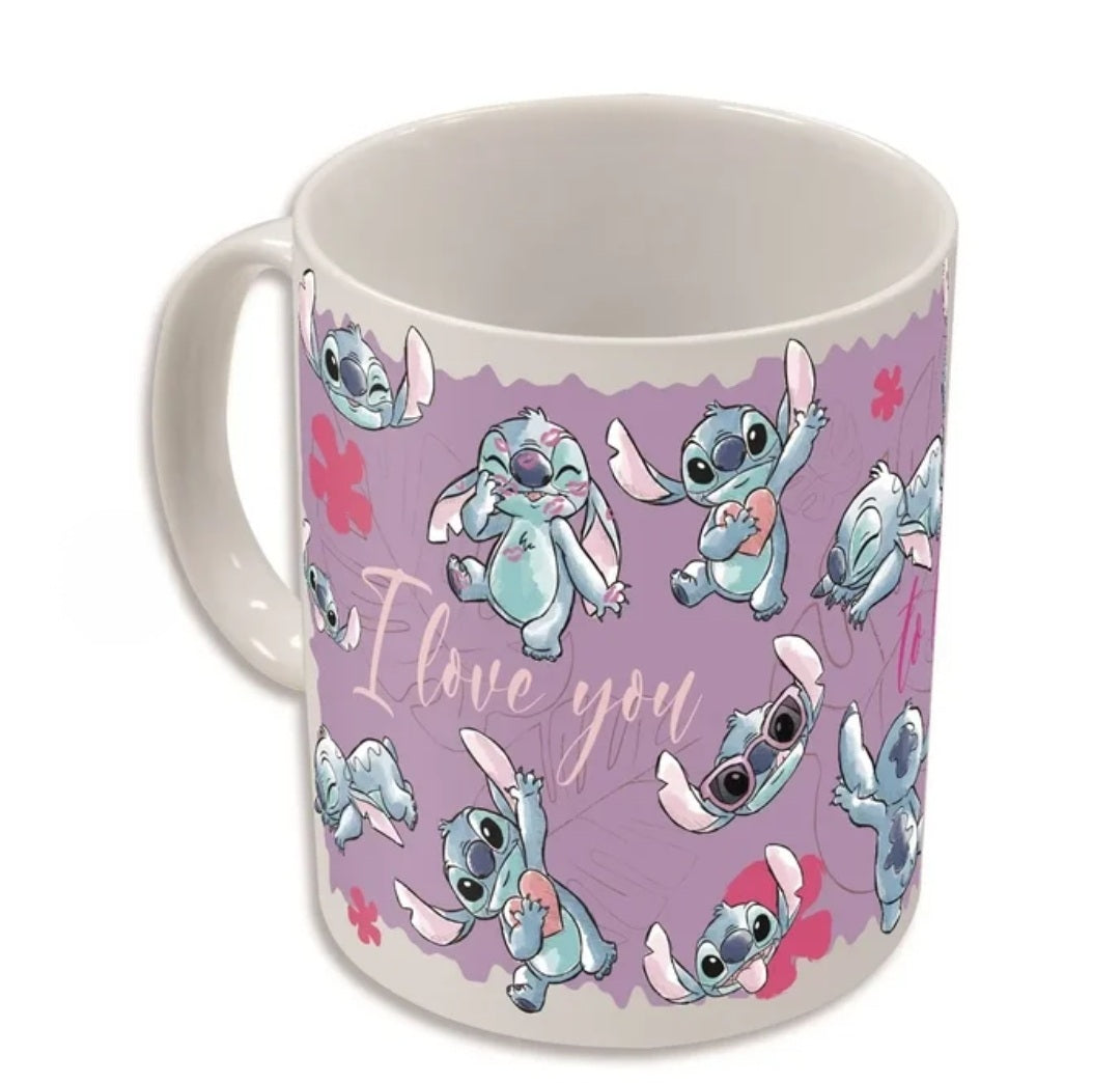 Caneca Stitch Troca Cor Com o Quente e Frio