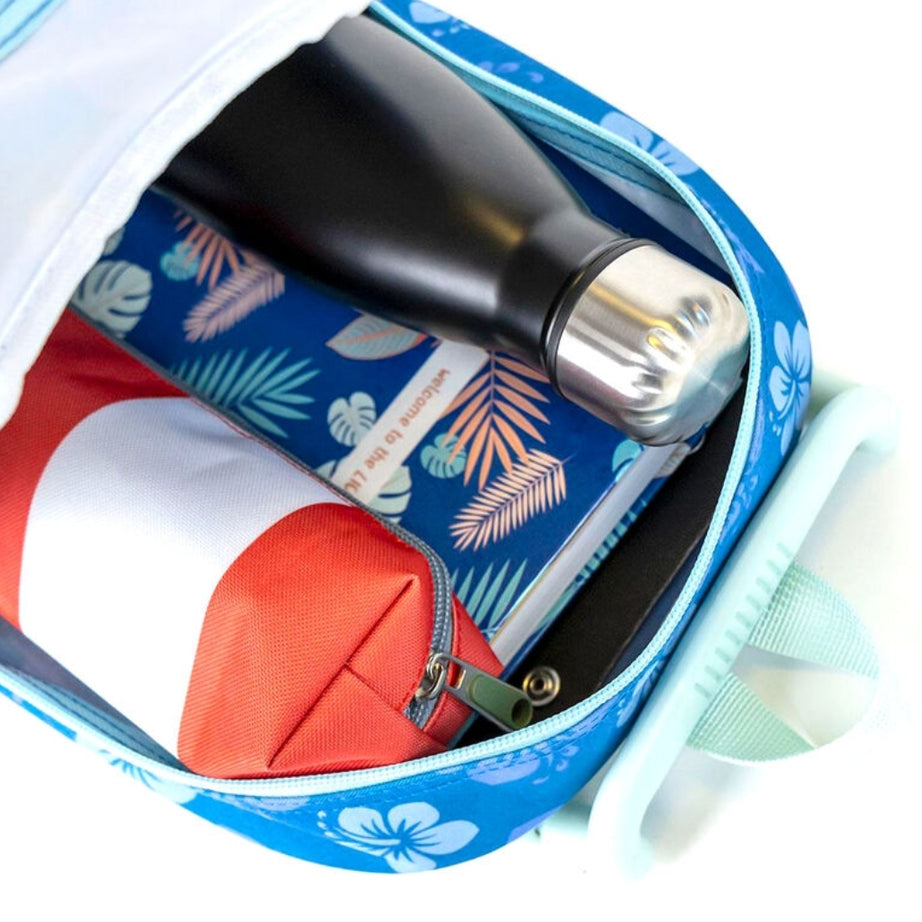 Mochila Trolley Pré-escolar do Stitch 3D com 31cm