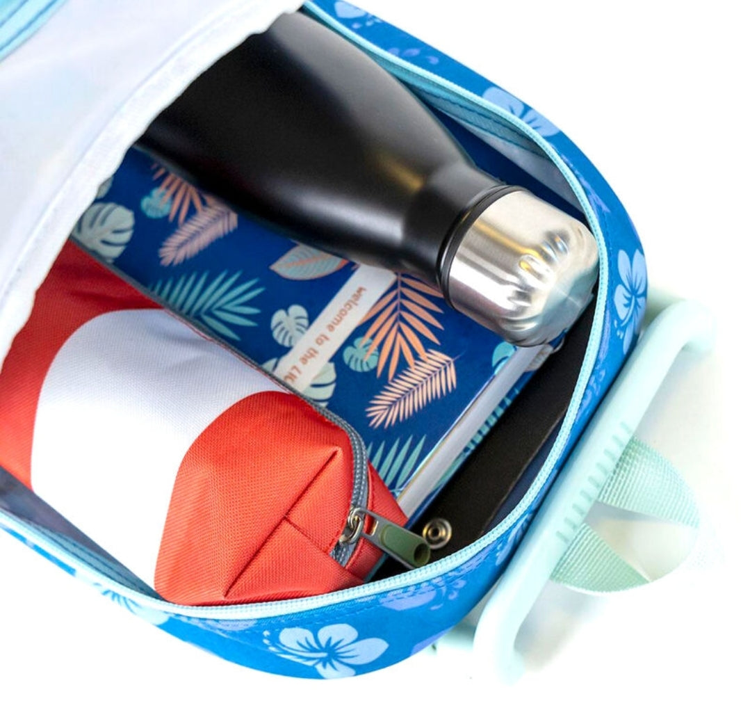 Mochila Trolley Pré-escolar do Stitch 3D com 31cm