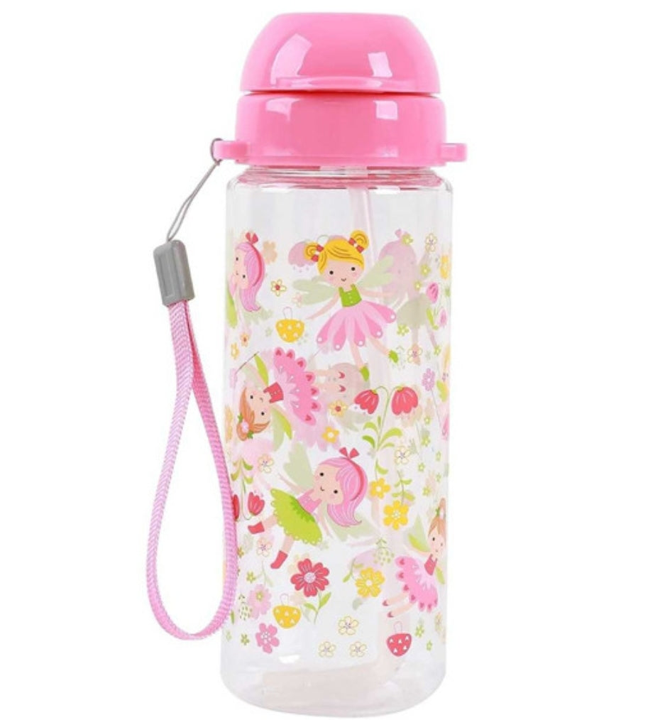 Garrafa com Tampa e Palhinha Fadas