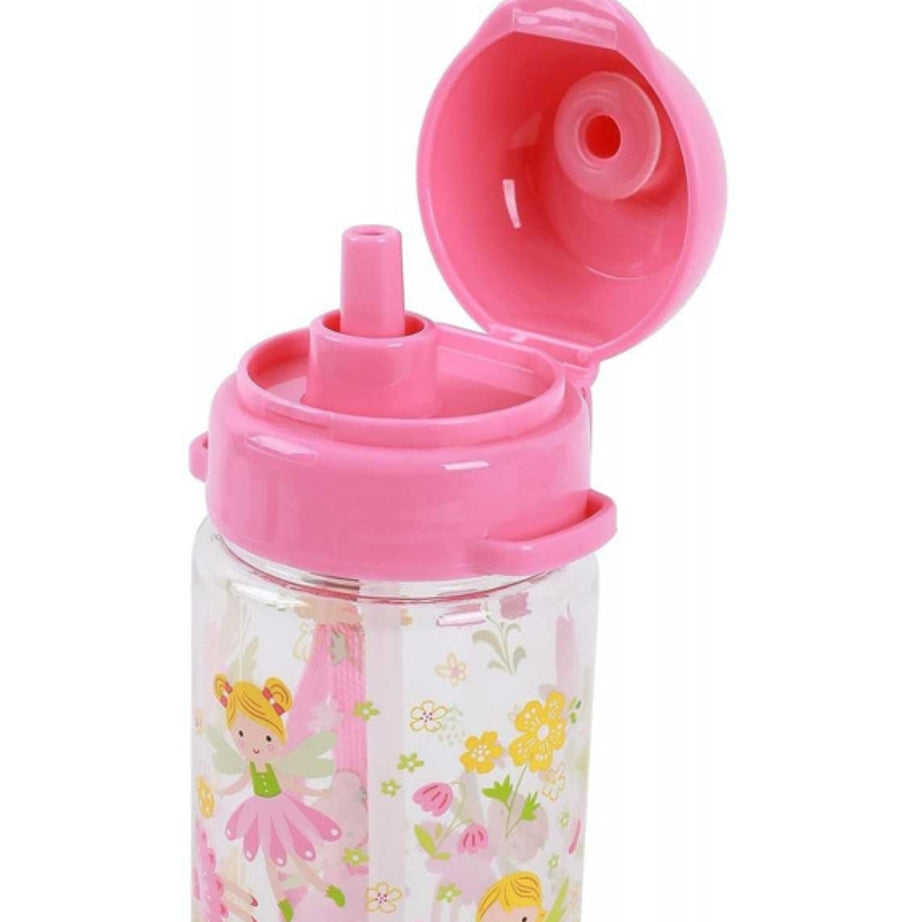 Garrafa com Tampa e Palhinha Fadas