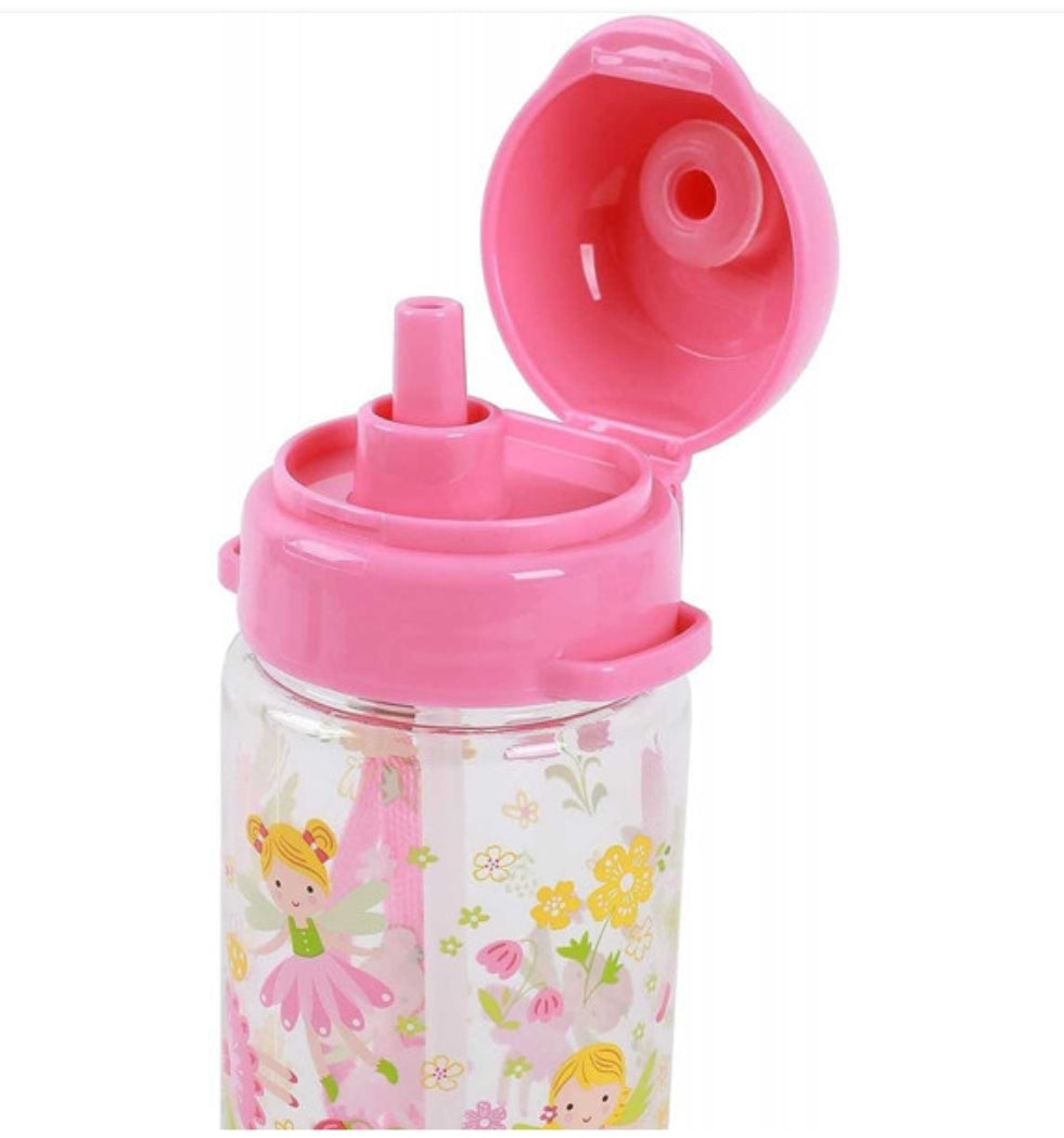 Garrafa com Tampa e Palhinha Fadas