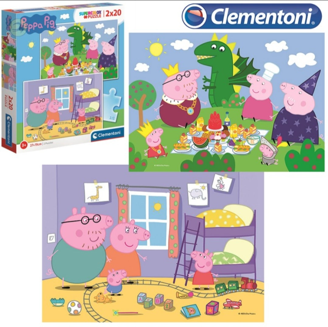 Puzzle 2X20 Peças Peppa Pig - Clementoni