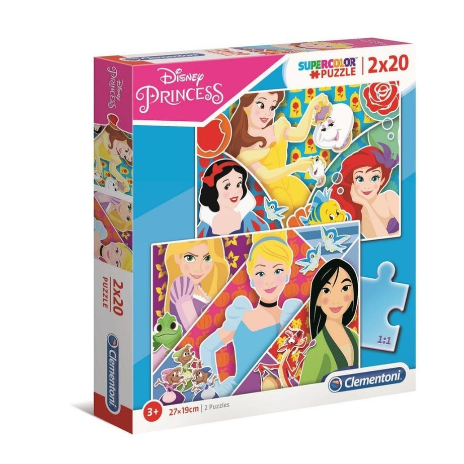 Puzzle 2x20 Peças Princesas Disney - Clementoni