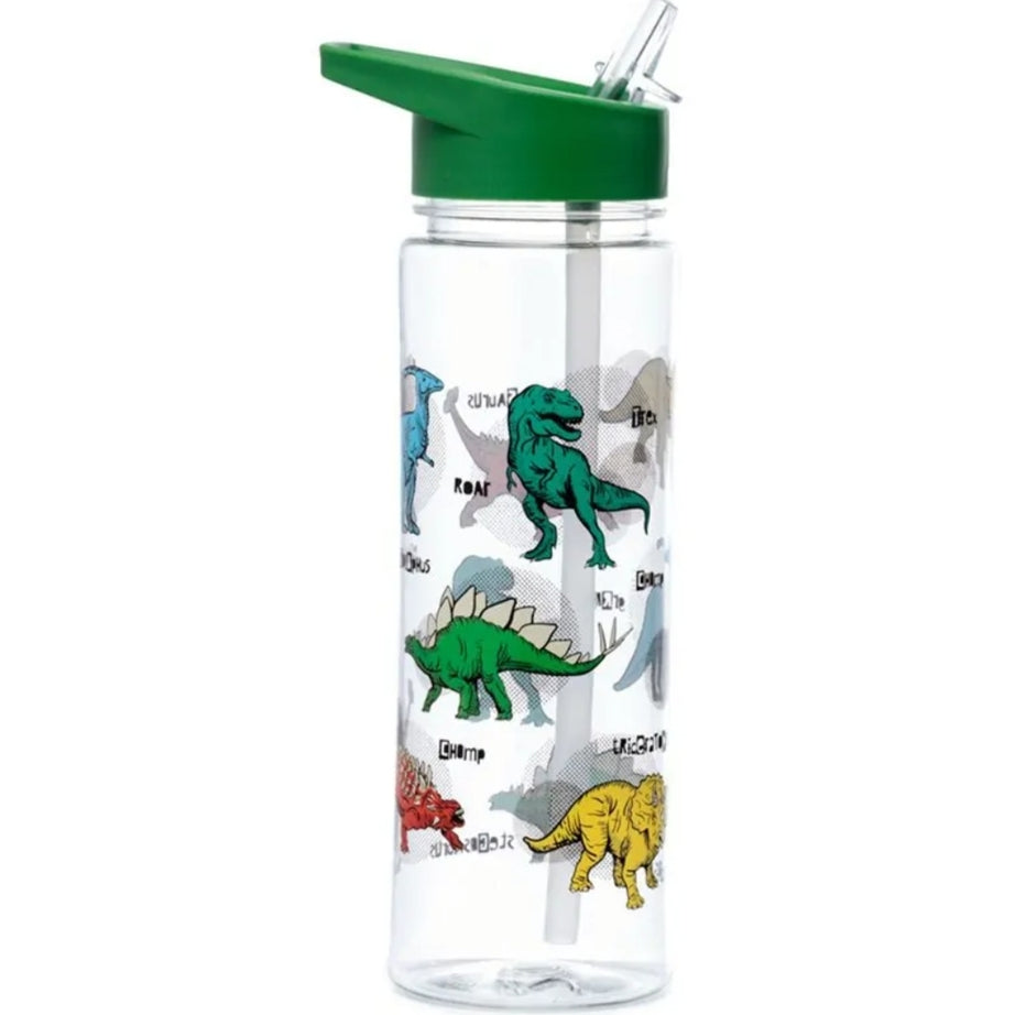 Garrafa com Palhinha Dinossauro 550ml