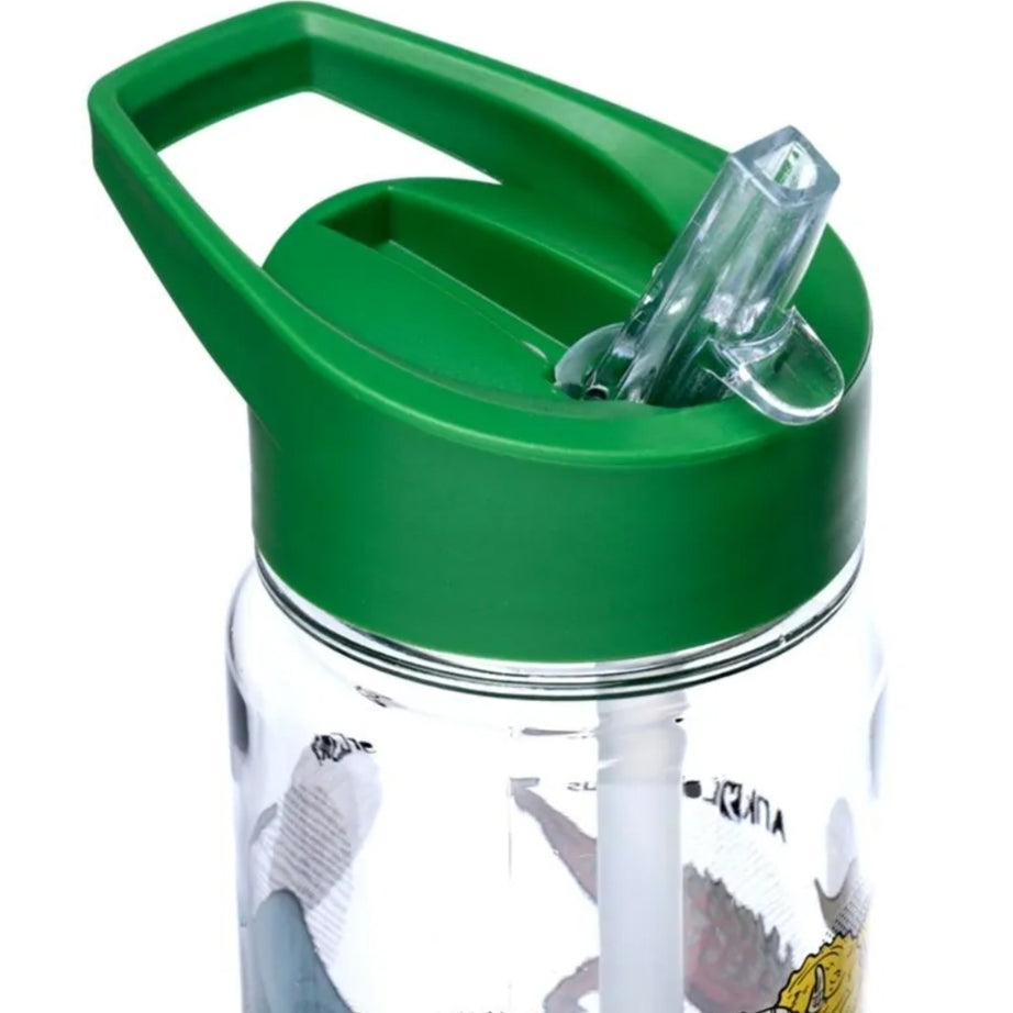 Garrafa com Palhinha Dinossauro 550ml