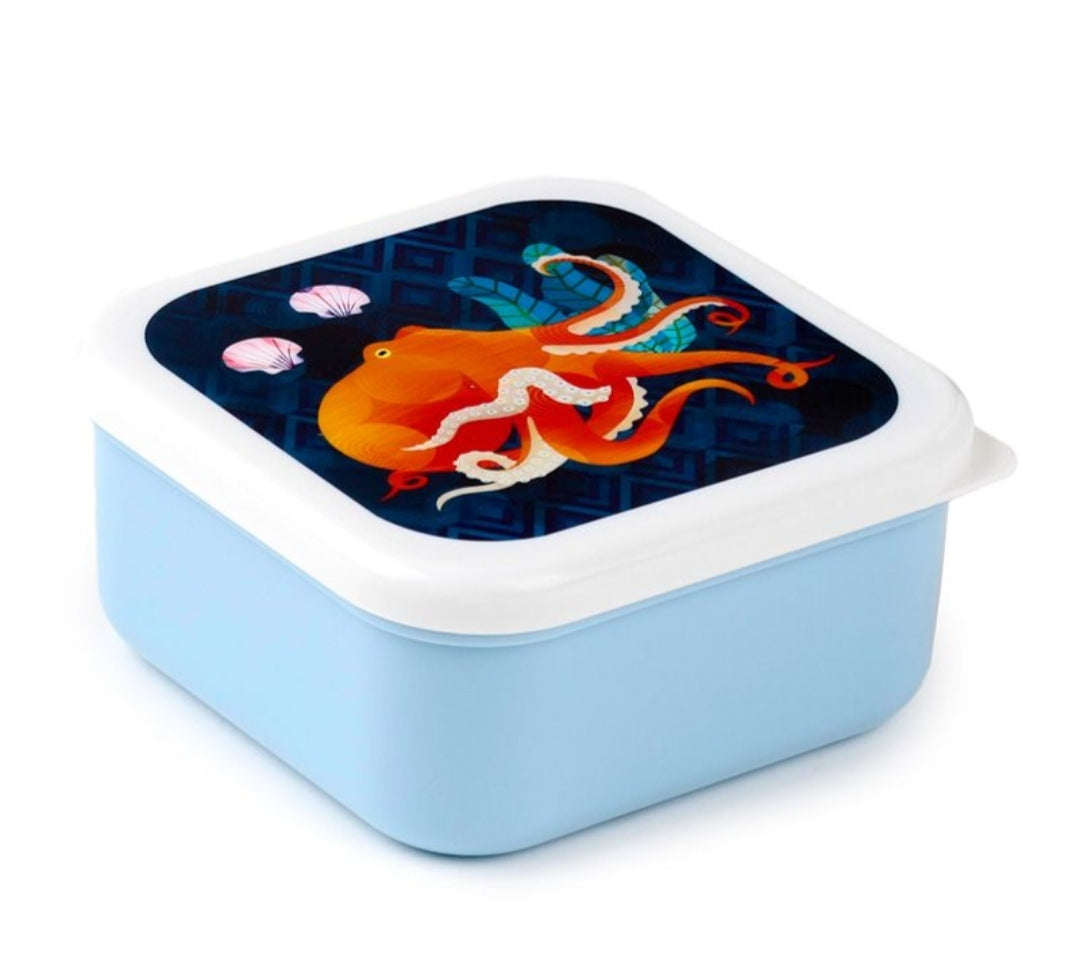 Conjunto 3 caixas de Lanche Reino Marinho